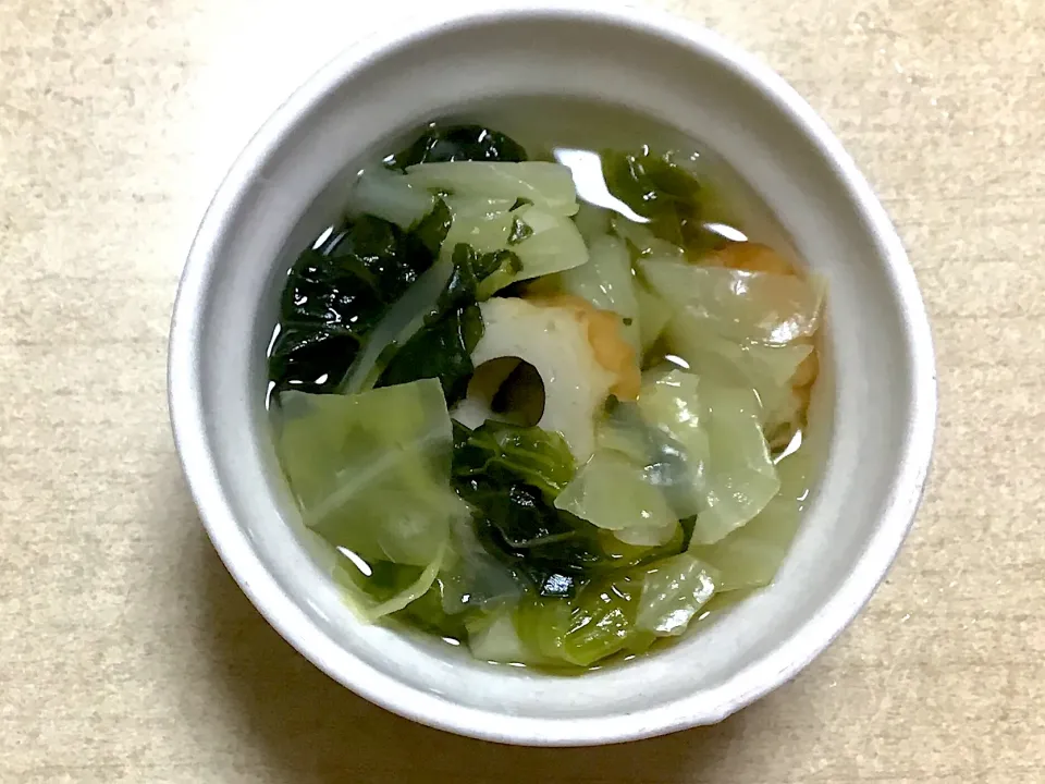 キャベツとちくわの煮物|春の日さん