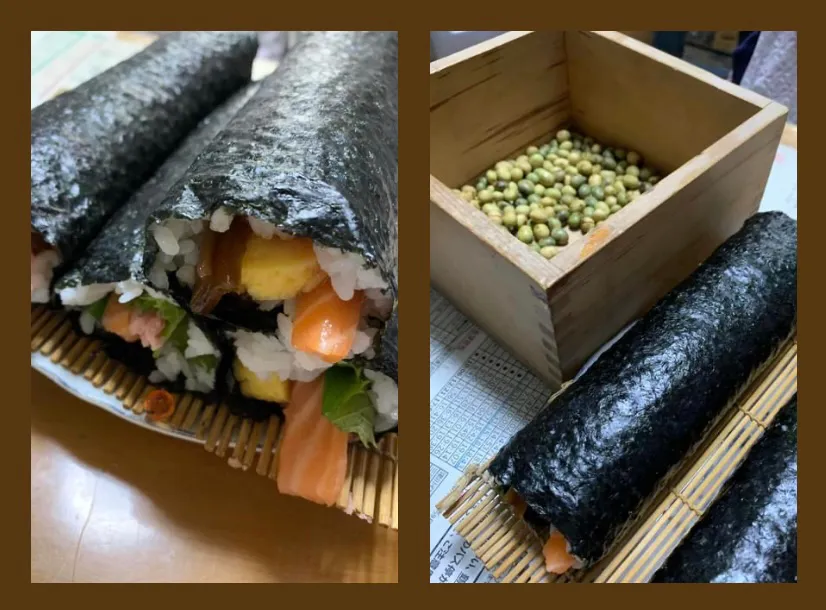 我が家の豆まき　恵方巻き|葉子さん