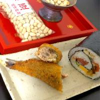 恵方巻き&いわしの明太子フライ