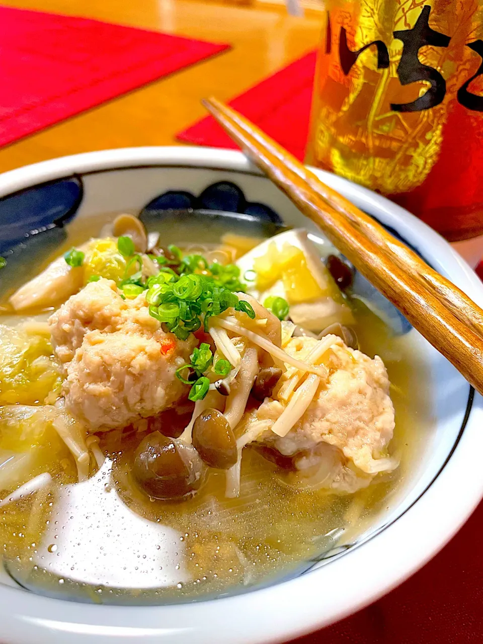 鶏つみれしょうが鍋🍀*゜|おかちさん