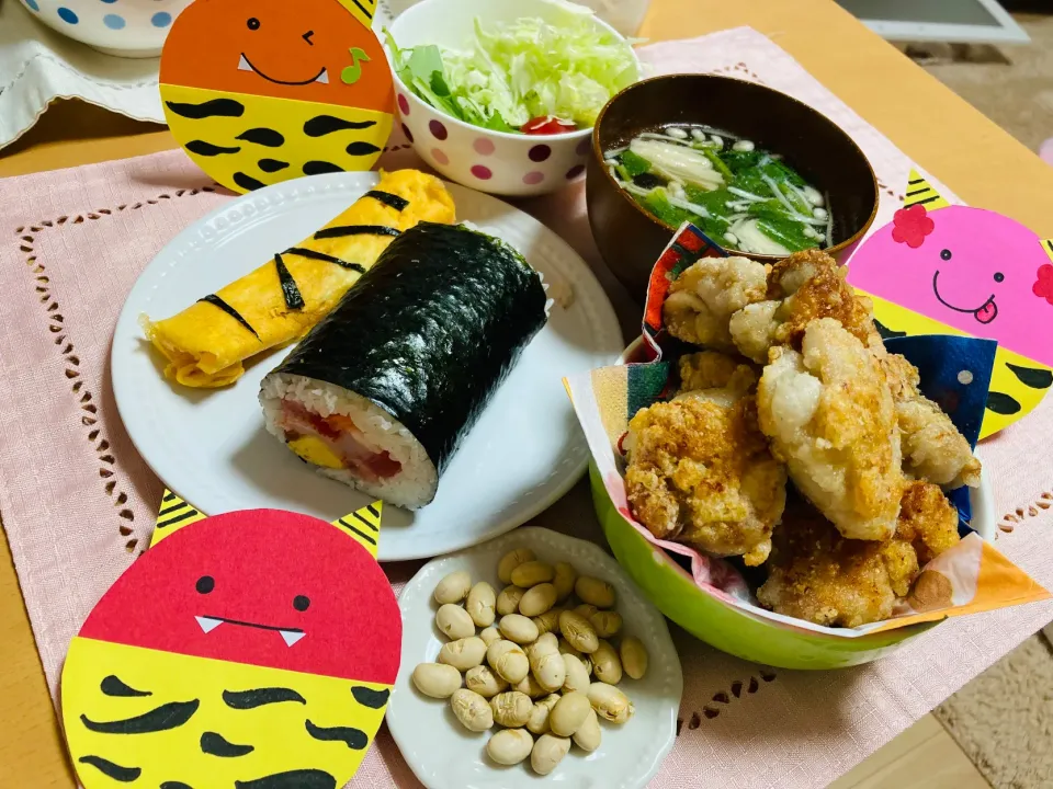 【福はうち❣️】恵方巻　唐揚げ|飛鳥さん