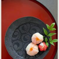 紅大根とローゼルの手毬寿司