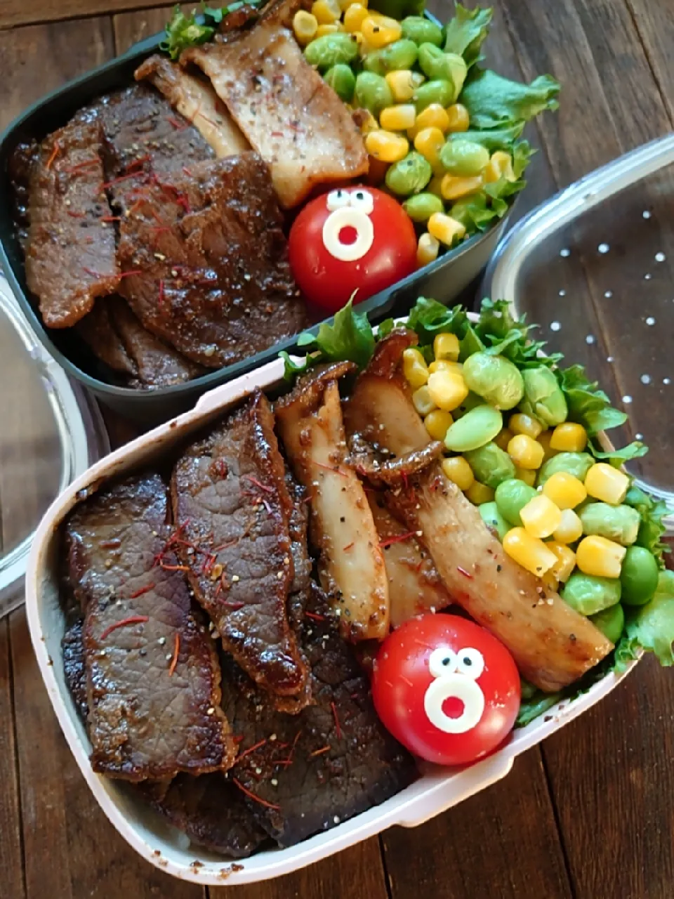 漢の…長女と次女用🍱がっつり食うのだ焼肉弁当|ᵏᵒᵘさん