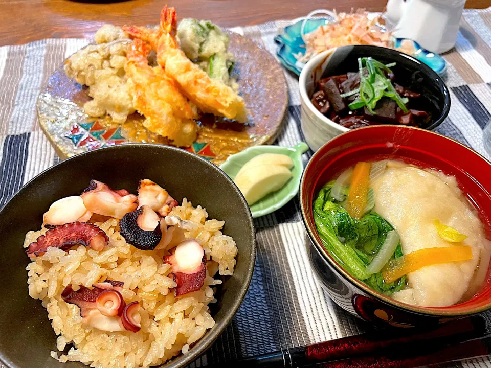 タコ飯で夕ご飯|n_nさん