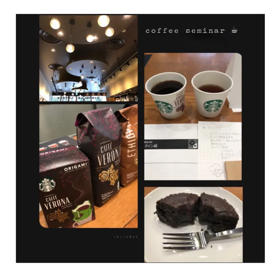 Snapdishの料理写真:starbucksコーヒーセミナー。|aki_puさん