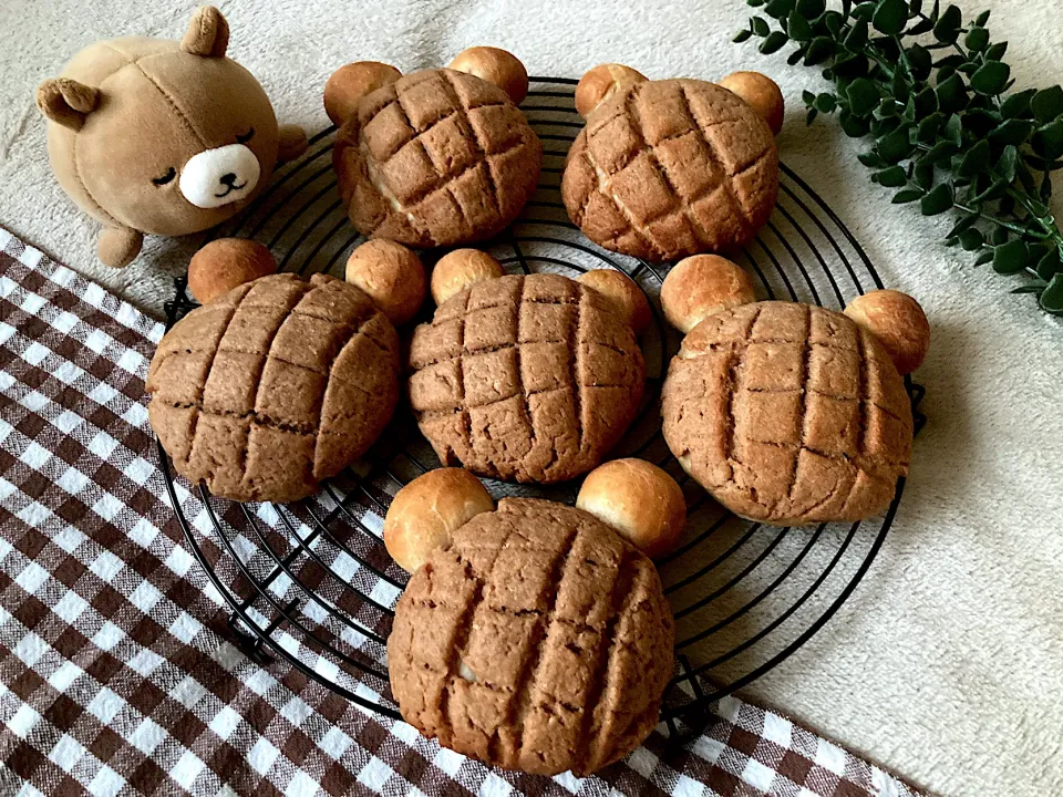 ＊くまさん🧸シナモンレーズンメロンパン＊|＊抹茶＊さん