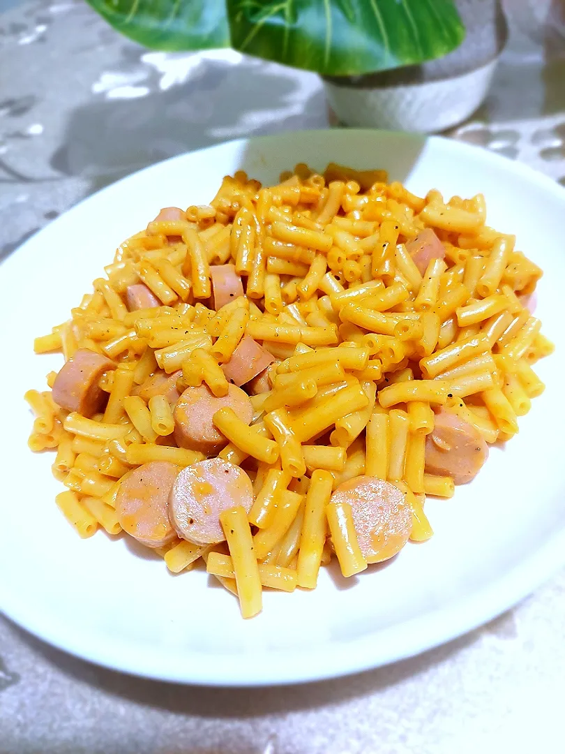 mac & cheese with sausage|Trudyleeさん