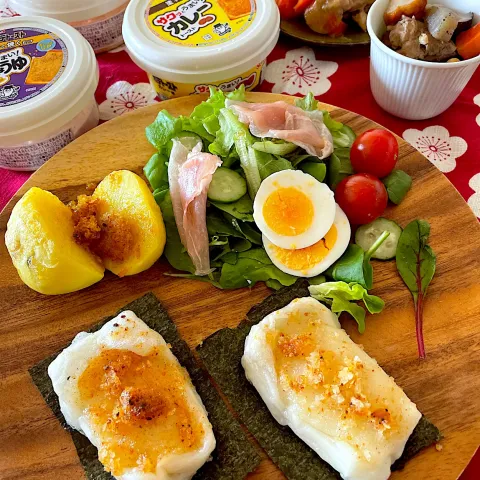 「ポテトースト コンソメ風味」を使ってみたSnapdishの料理・レシピ写真:ソントンさんシリーズポテトーストでアルモンデブランチ🍽