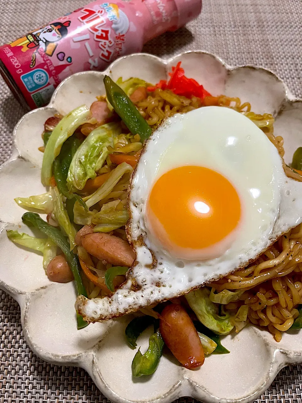 今日の夜ごはん~サリ麺de焼きそば~|ゆかｕさん