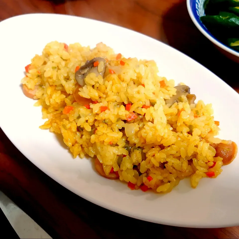 炊飯器カレーピラフ|はるさん