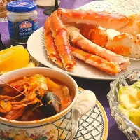 Ciopino and krng Crab legs@|Saito  Iwaoさん