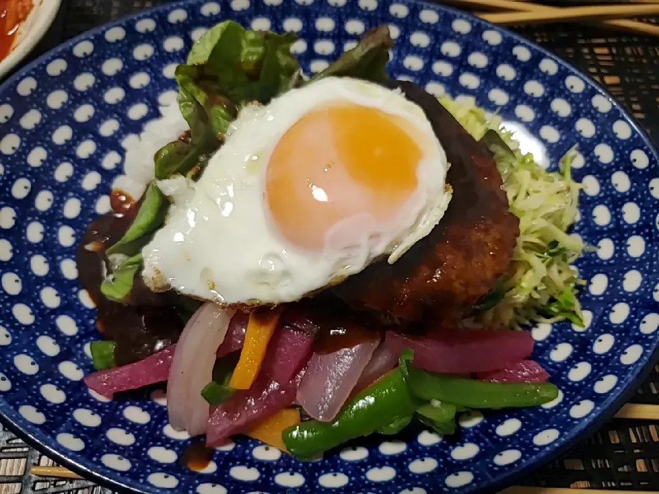 Snapdishの料理写真:ロコモコ丼|クッキングママさん