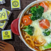 Snapdishの料理写真:バレンタインディナー グラタン風99麺|玄米娘さん