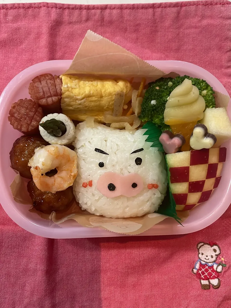 Snapdishの料理写真:ぶりぶりざえもん幼稚園お弁当|リリさん