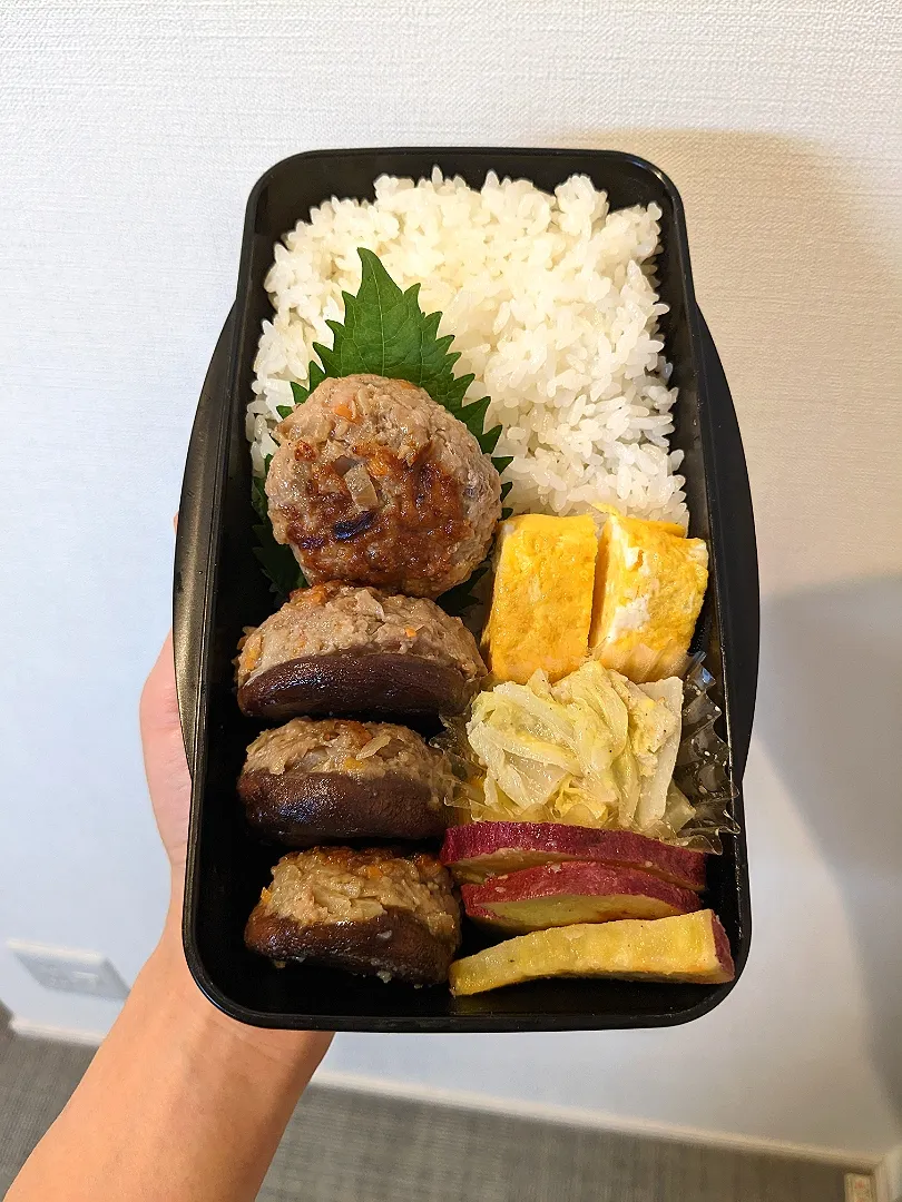 しいたけの肉詰め弁当|きゅーさん