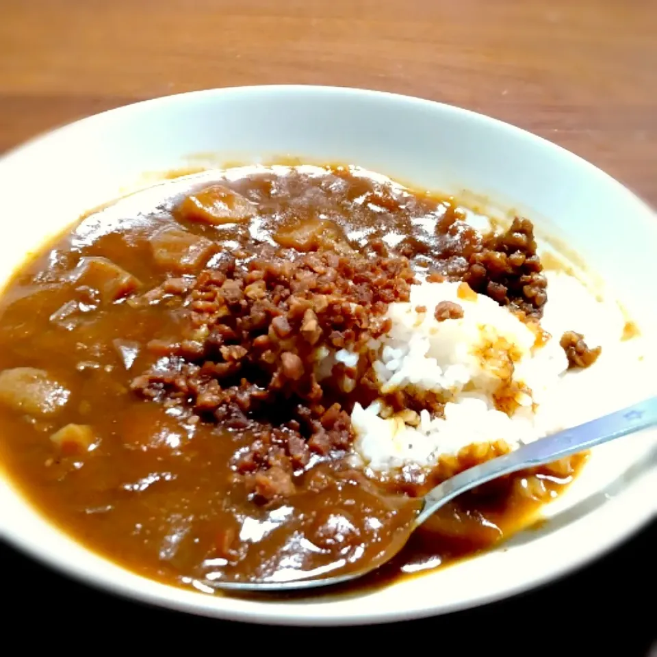 カレーにそぼろトッピング|Reikoさん