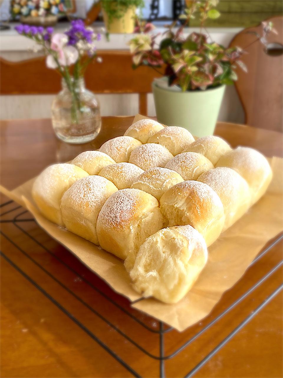はちみつミルクちぎりパン🍯🐝