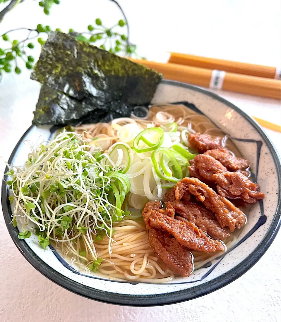 グルテンフリー大豆のお肉のチャーシュー麺|りんりんさん