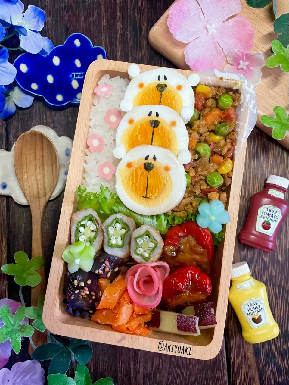 ドライカレー弁当|Akiyoෆ¨̮⑅さん