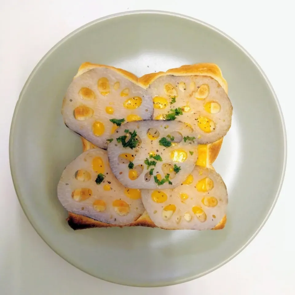 れんこんチーズトースト|お食事パンさん