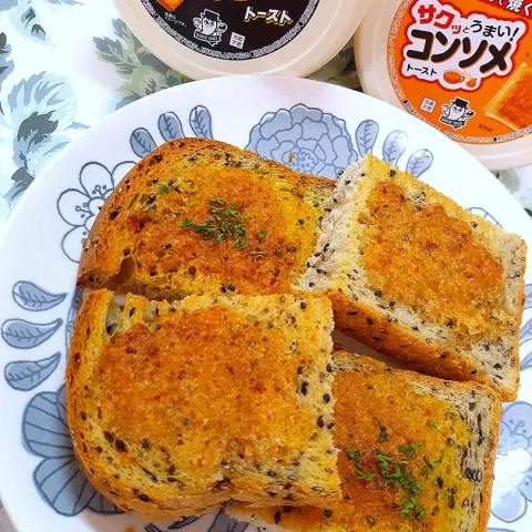 「ポテトースト 大人のカレー味」を使ってみたSnapdishの料理・レシピ写真:🔷ごま食パンdeポテトースト🔷