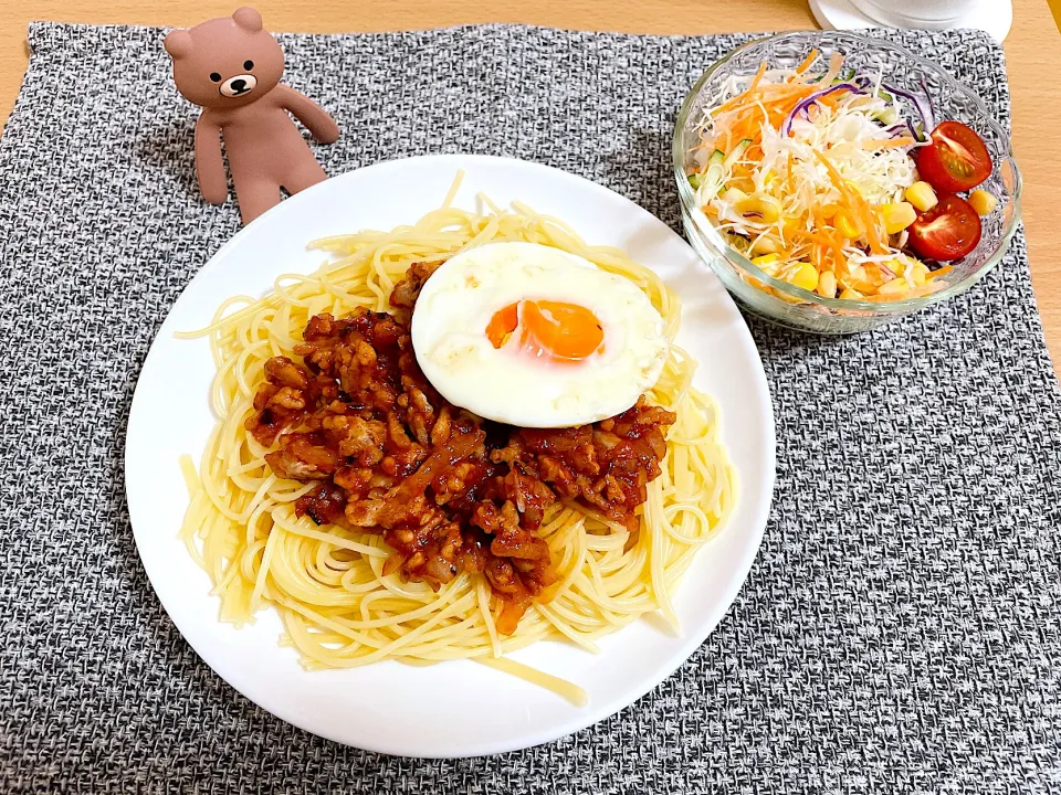 Snapdishの料理写真:ミートソーススパゲッティ|みにさん