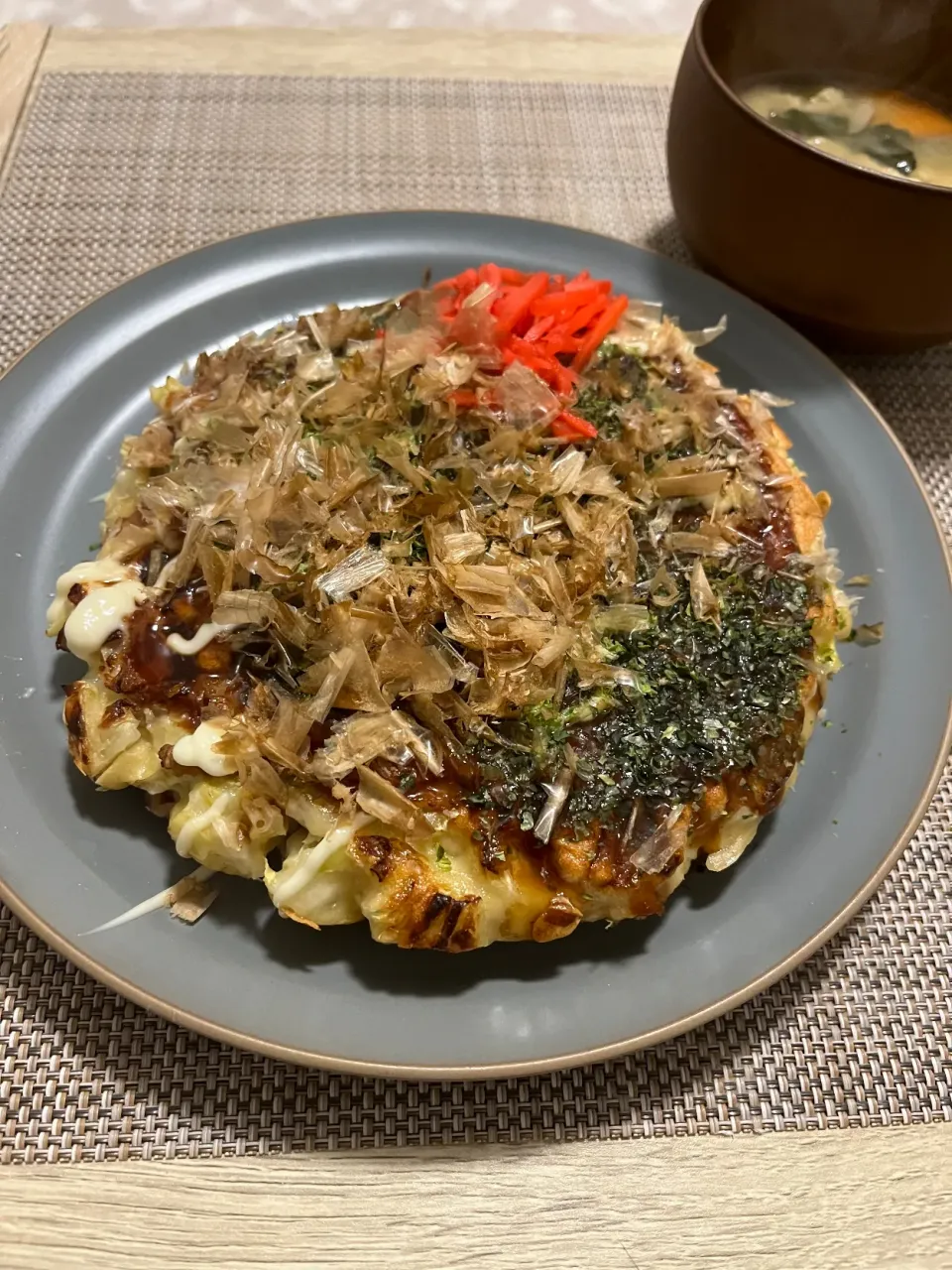 今日の夜ごはん~餅入り豚玉と具沢山味噌汁~|ゆかｕさん