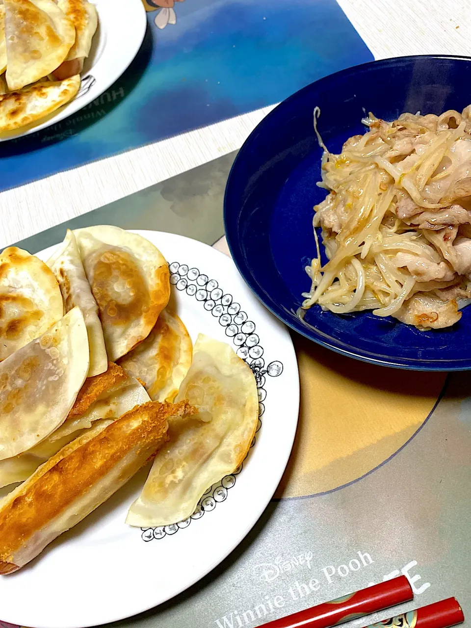 豚バラもやし、納豆餃子|kaaaaaさん