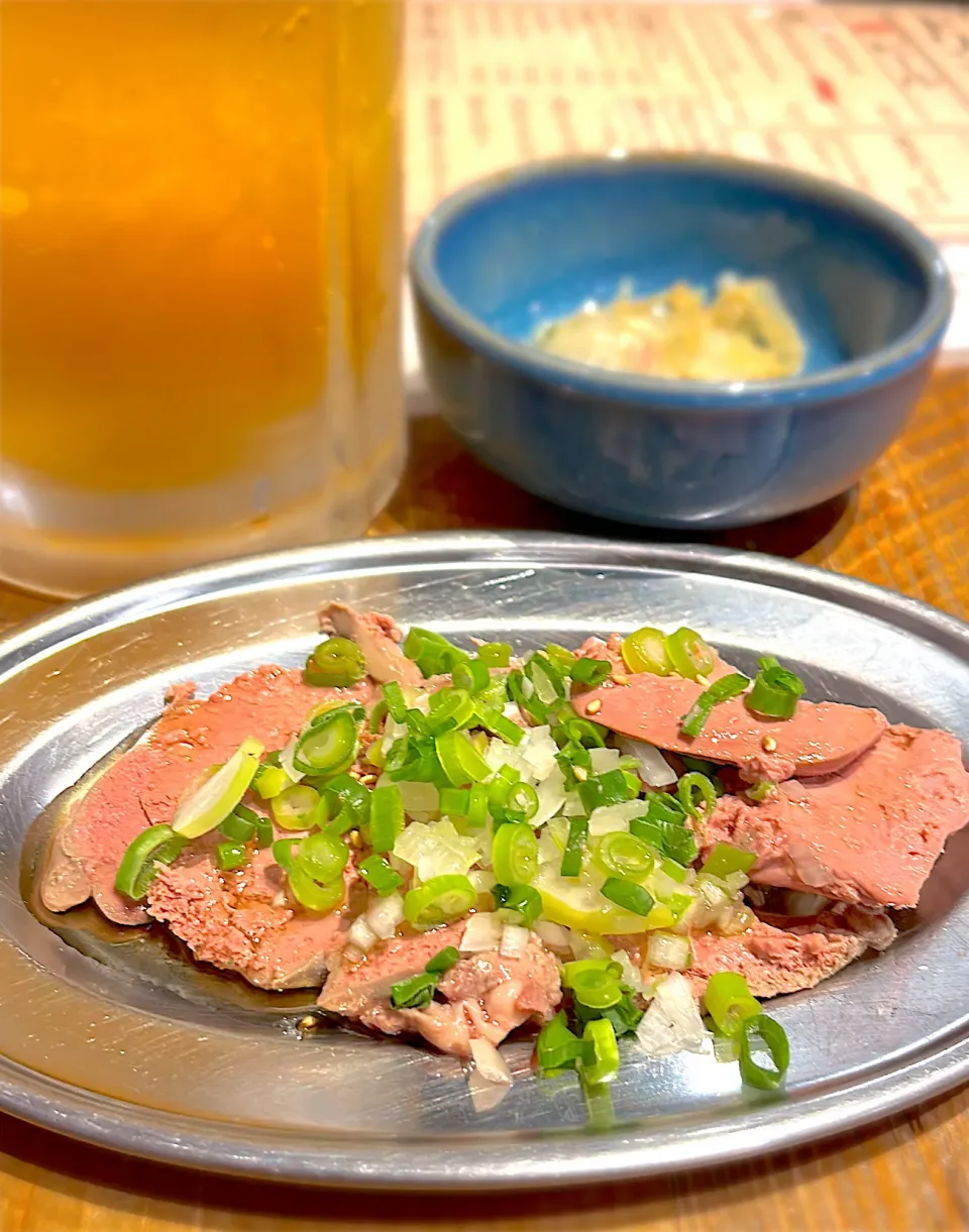 Snapdishの料理写真:トロレバーねぎ塩ダレ|あきちゃ☆彡さん