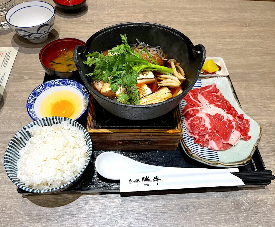 Wagyu beef sukiyaki set|skyblueさん