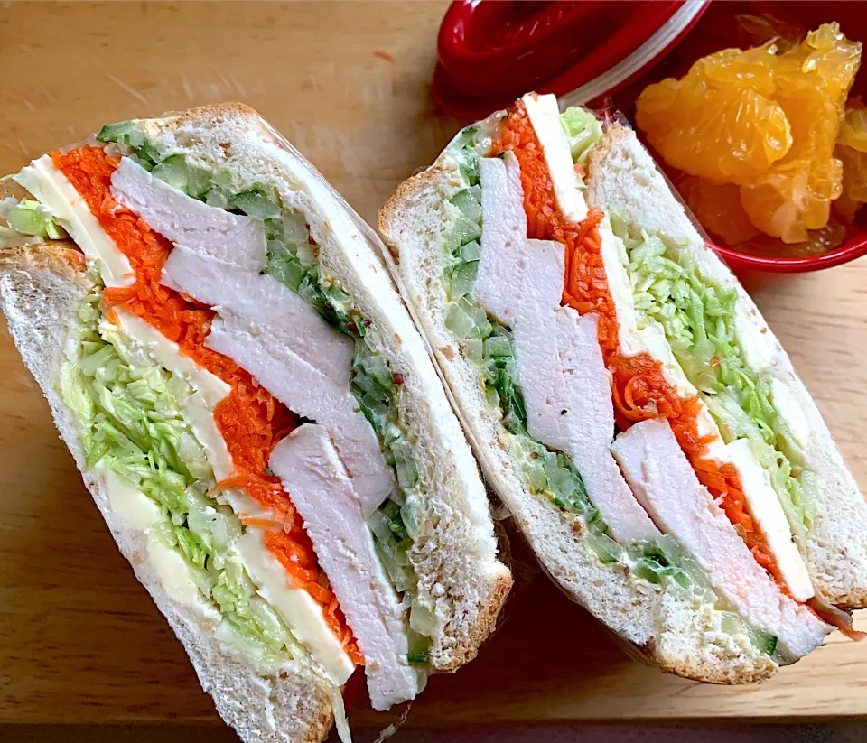 サンドイッチ弁当🥪|がおりんさん