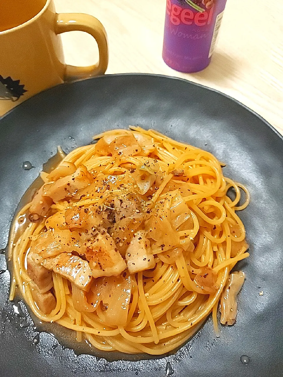 Snapdishの料理写真:バター醤油パスタ|すばるさん