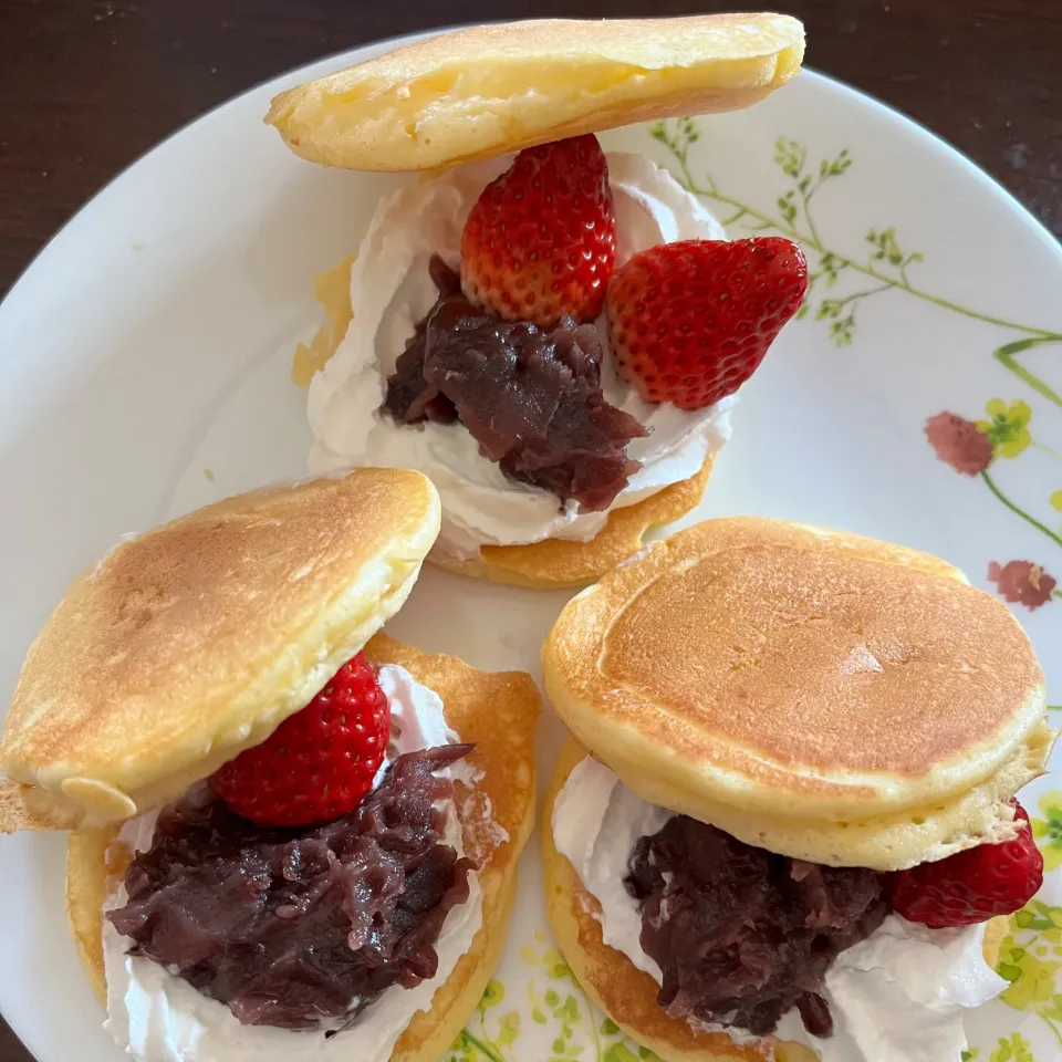 手作りどら焼き風で3時のおやつ|ワイントンさん