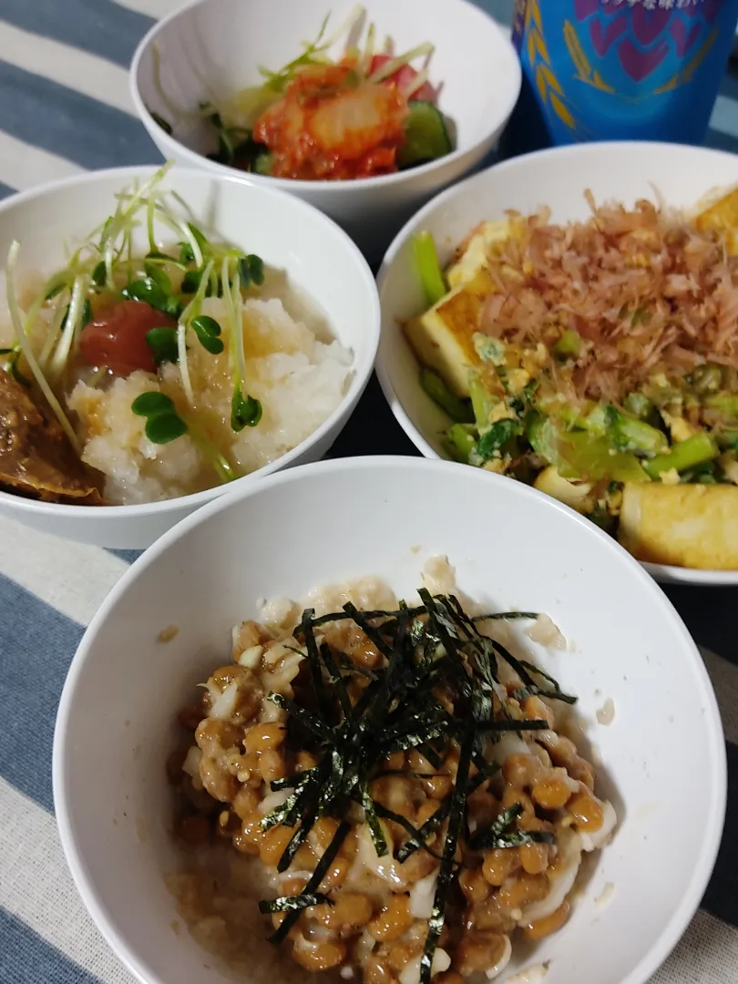 Snapdishの料理写真:初めての納豆オートミール|Rピージャーさん