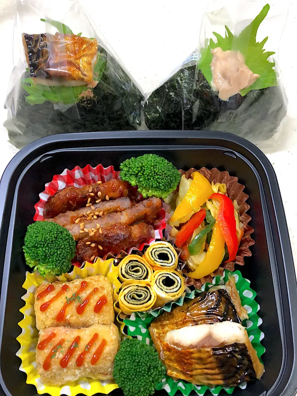 Snapdishの料理写真:サバの塩焼き弁当|teteさん