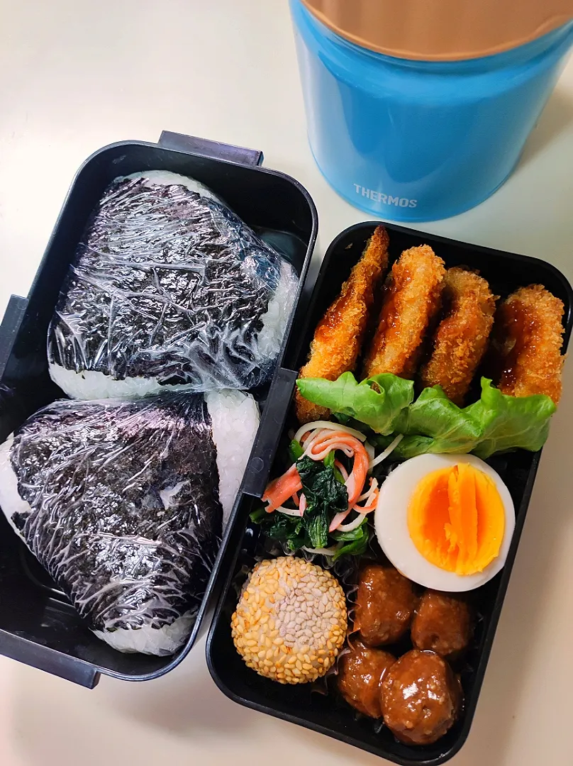 Snapdishの料理写真:男子高校生弁当|ぽぽちゃんさん