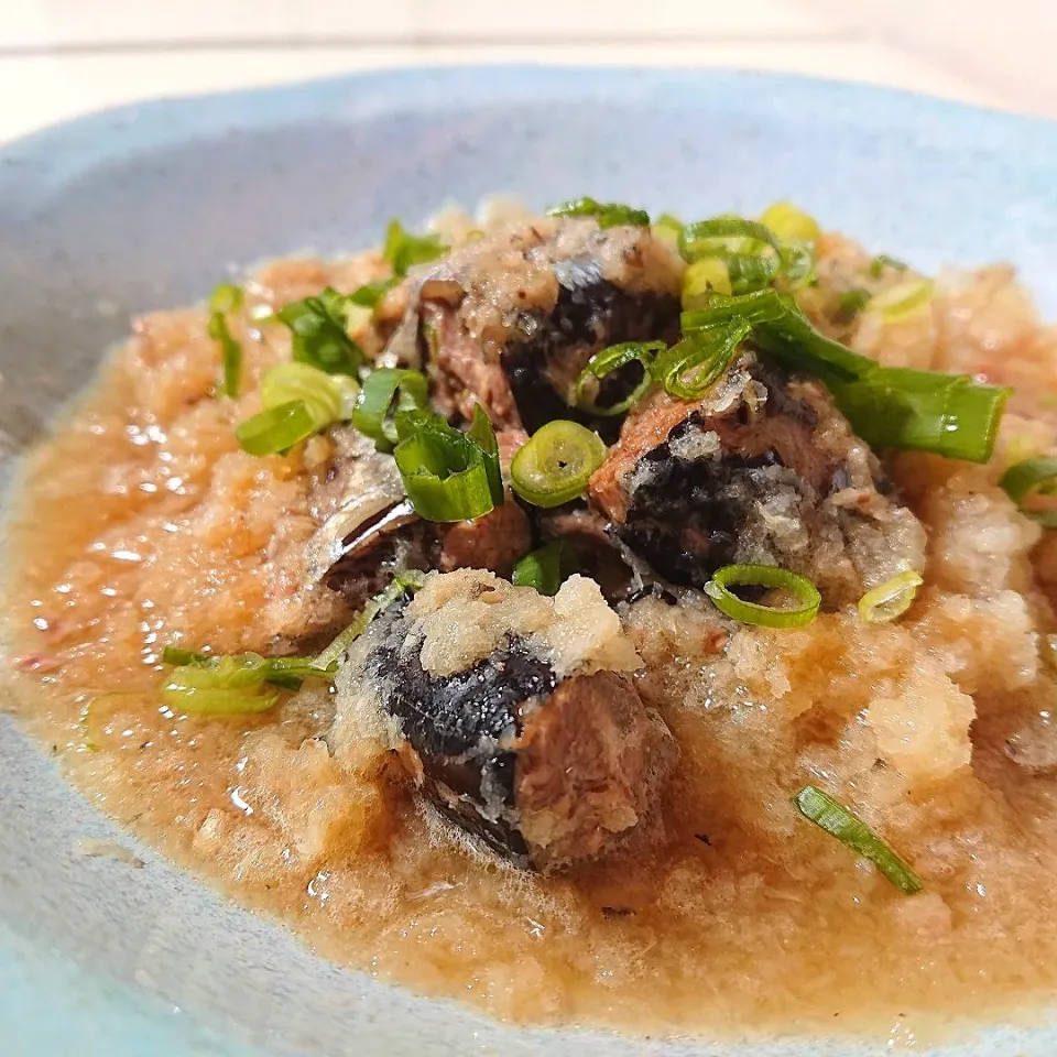 さんまの缶詰でおろし煮|ポトスさん