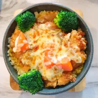 Snapdishの料理写真:Katsu Curry Chicken Baked Rice