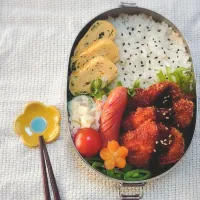 Snapdishの料理写真:チキンカツ弁当|erinko0205さん