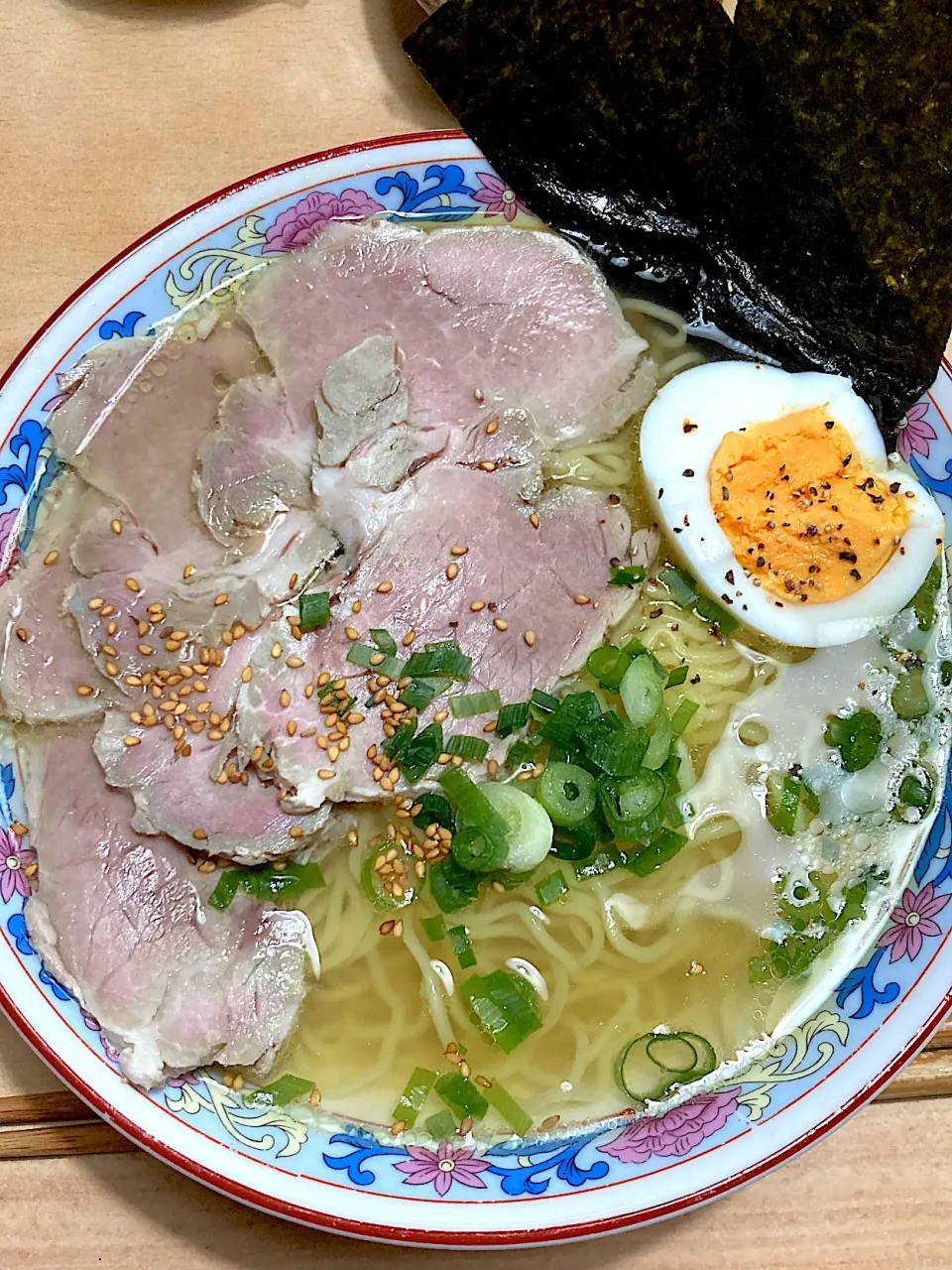 自家製焼豚de鶏塩ラーメン🍜|matumotommさん