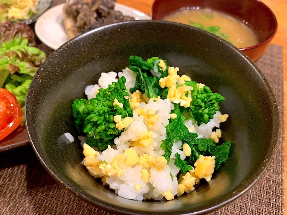 アッチさんの料理 菜の花ごはん♡おいしい|いちごさん