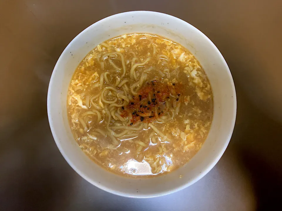 マルちゃん正麺 味噌味(玉子入)|ばーさんさん