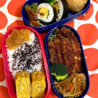 Snapdishの料理写真:2023.2.13豚カツ弁当~~~🍱😋|mari-pさん