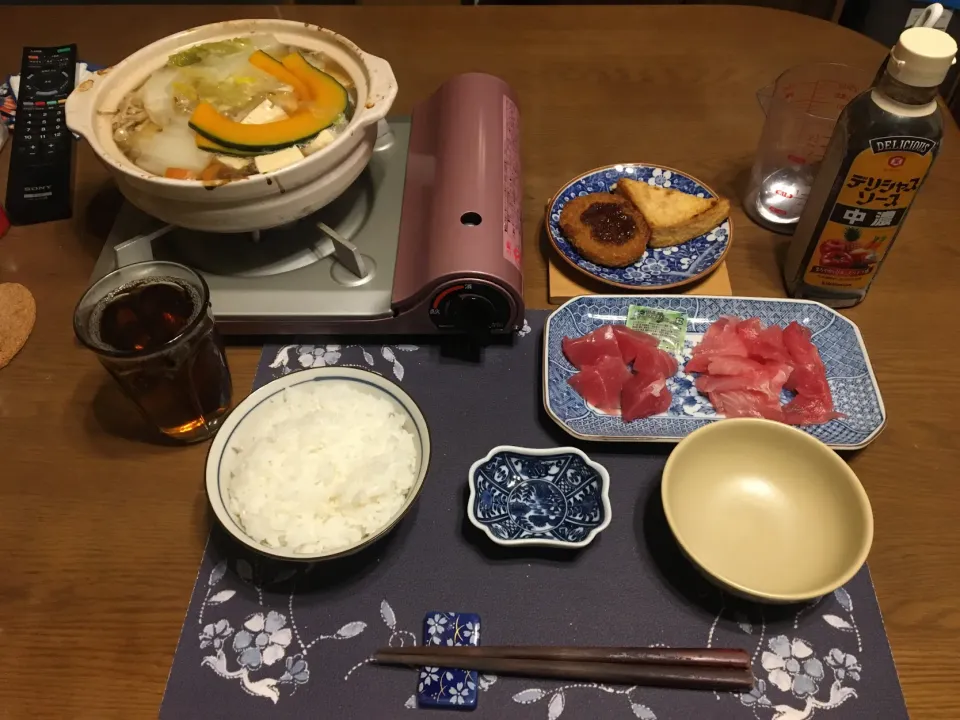 寄せ鍋ときはだまぐろ(夕飯)|enarinさん