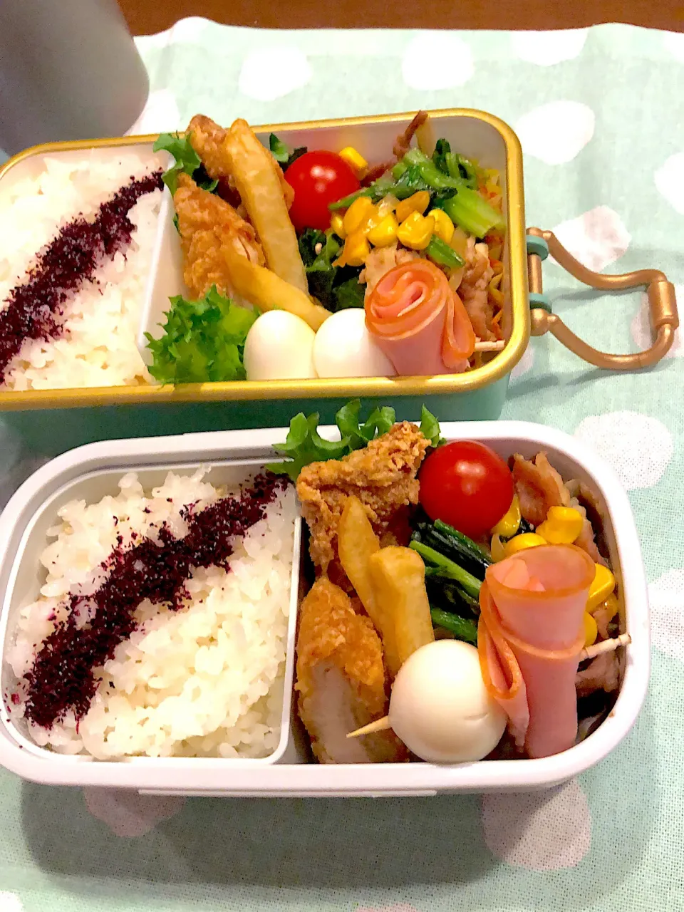 2023.2.14  ♡今日のお弁当♡豚肉とほうれん草のバター醤油♡|rinrin*mama*さん