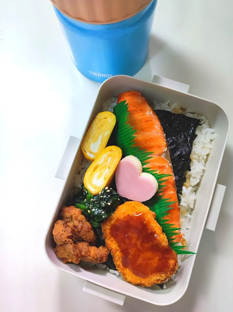 Snapdishの料理写真:男子高校生弁当|ぽぽちゃんさん