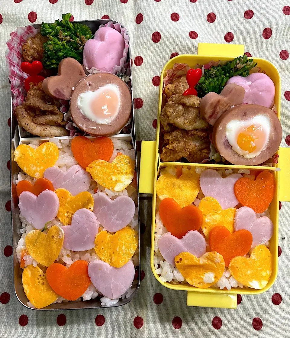 Snapdishの料理写真:2月14日 Valentine’s Day 💝弁当|sakuramochiさん