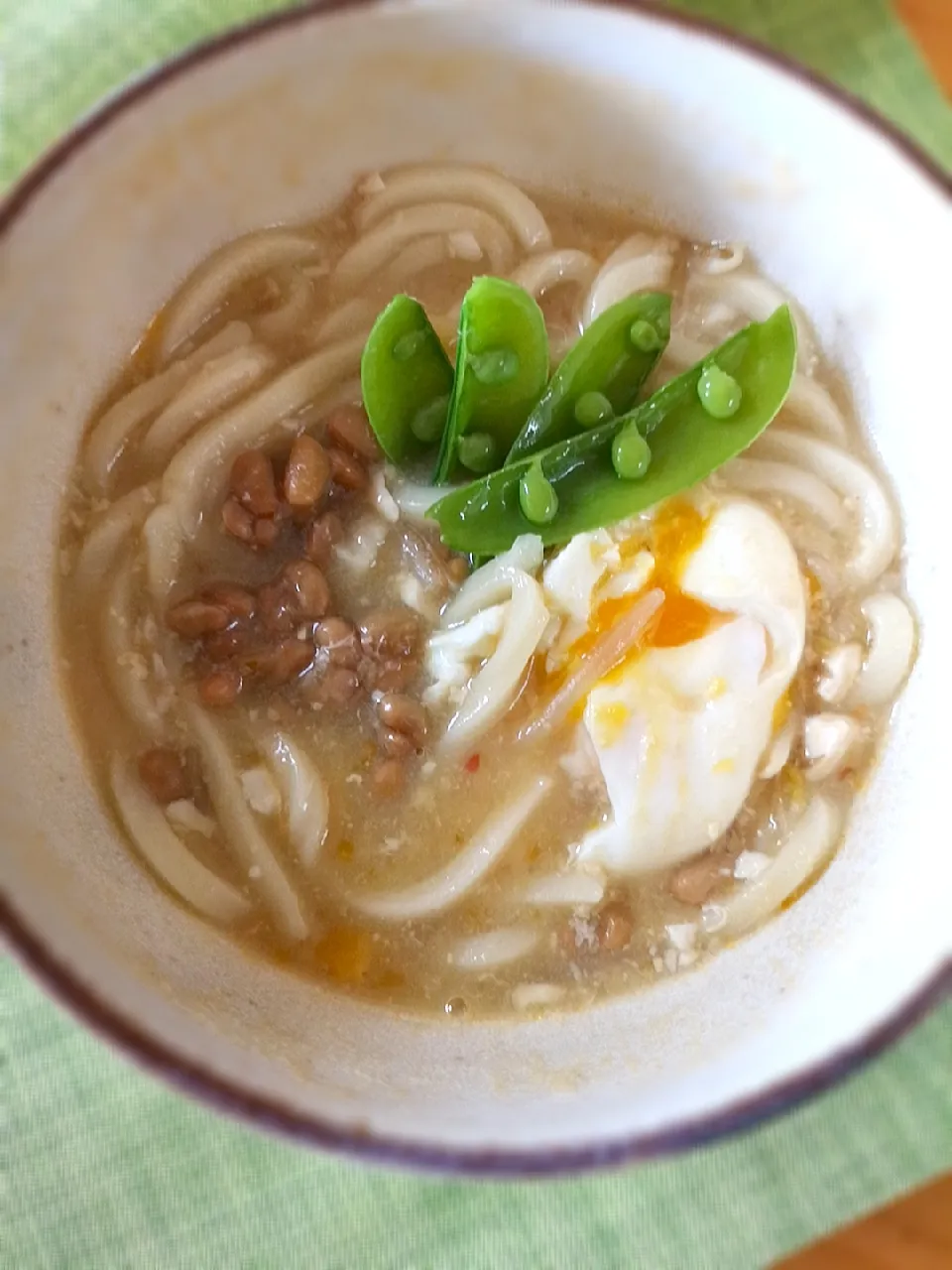 昨日の残りで
「納豆うどん」
葱が無くて残念です★|みきやんさん