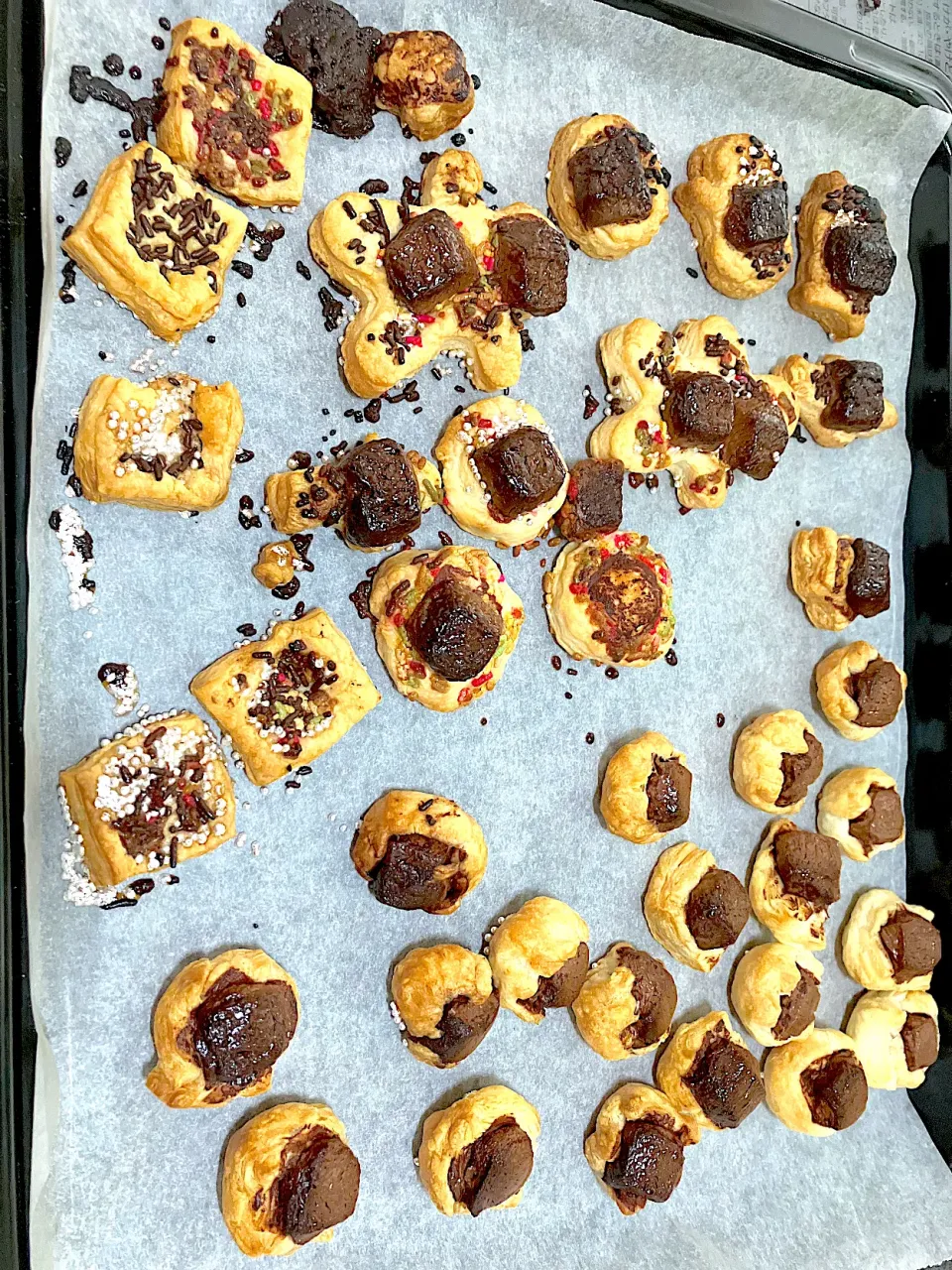 子どもと一緒に焼きチョコパイ❤️|ありかさん