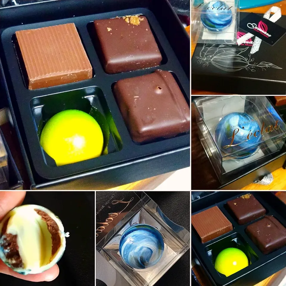 Snapdishの料理写真:ドゥルミアンのチョコと地球チョコ|うたかた。さん